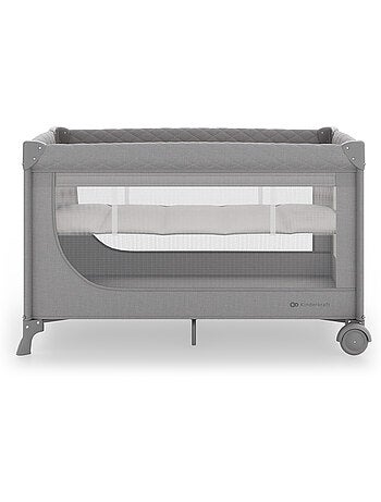 Lit parapluie Kinderkraft LEODY UP 2-en-1 pliage 1 geste roulettes frein 2 niveaux parc 36 mois