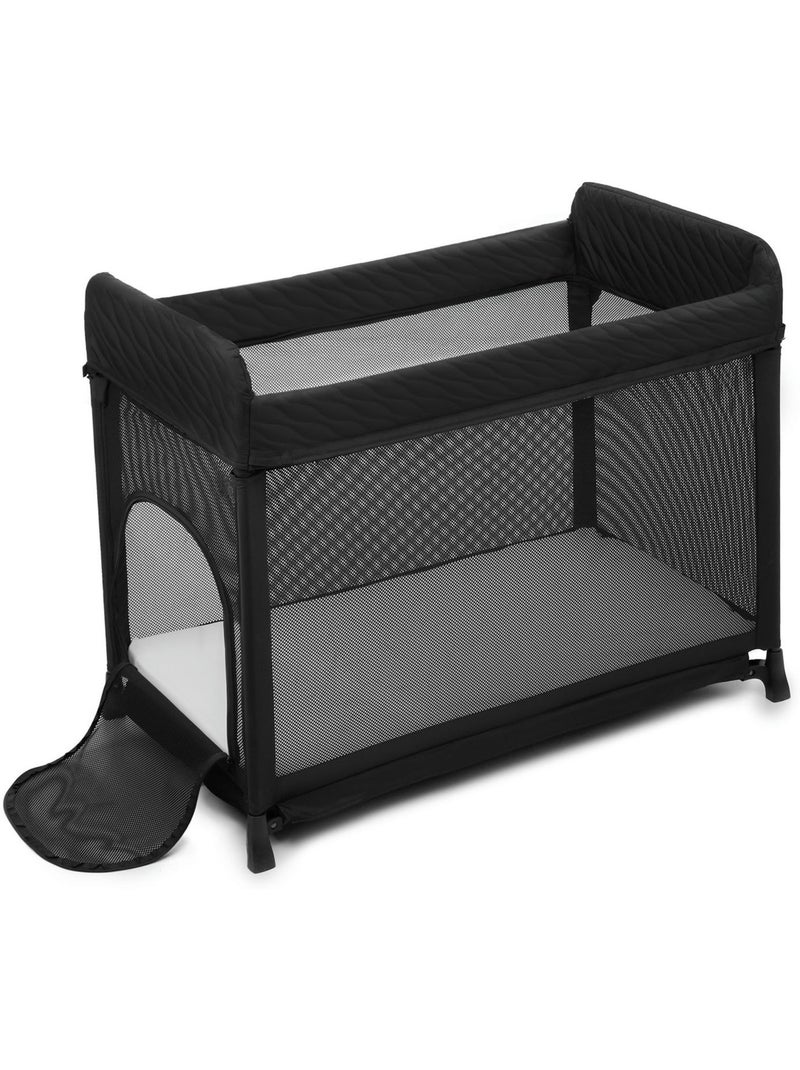 Lit parapluie Kinderkraft MOON DREAM avec matelas, sommier suspendu et sac de transport Noir - Kiabi