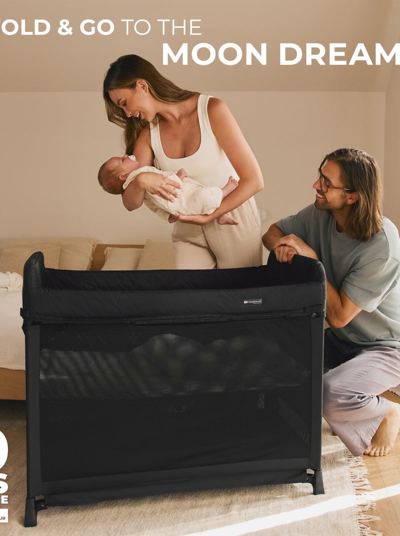 Lit parapluie pliable à deux niveaux Beige - Kiabi
