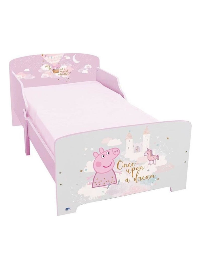 Lit peppa pig once upon a dream Lit + Sommier +lattes - 70x140 cm Rose - Kiabi