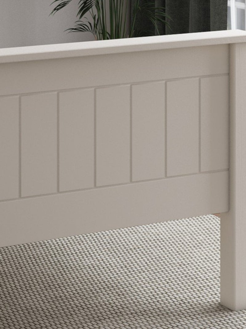 Lit pin massif  ARTHUR Blanc - Kiabi