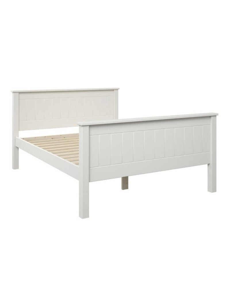 Lit pin massif  ARTHUR Blanc - Kiabi
