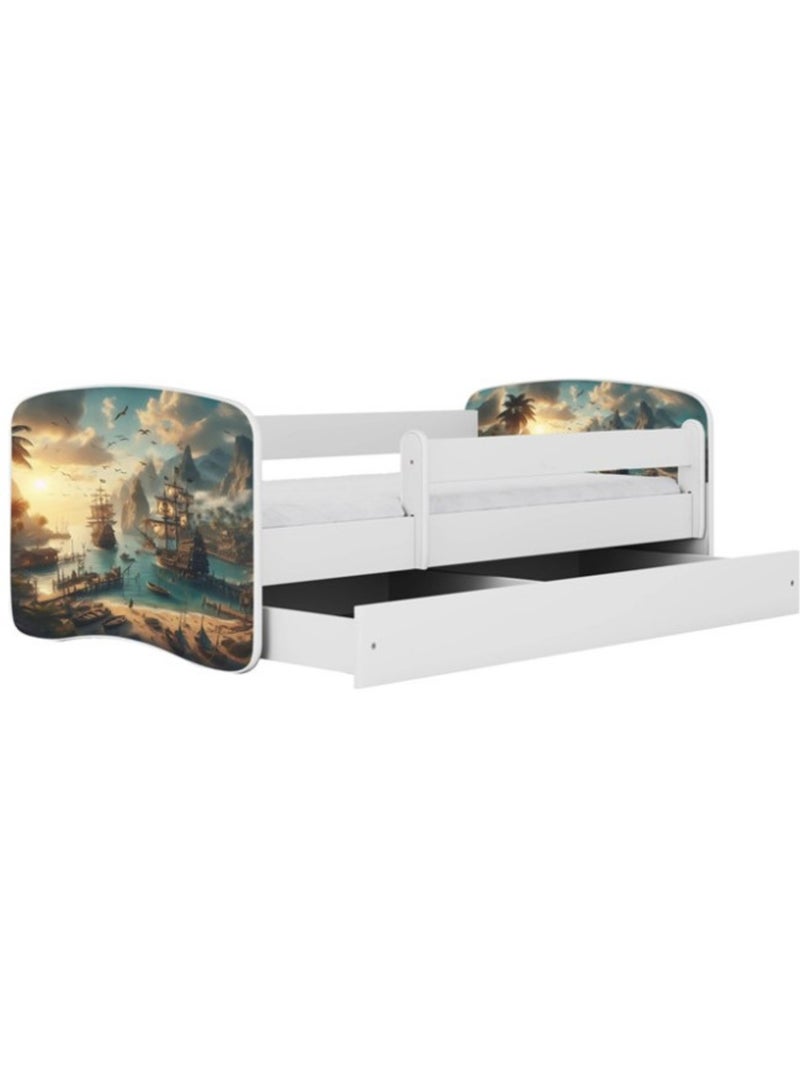 Lit pirate avec tiroir - couchage 140x70 cm Multicolore - Kiabi