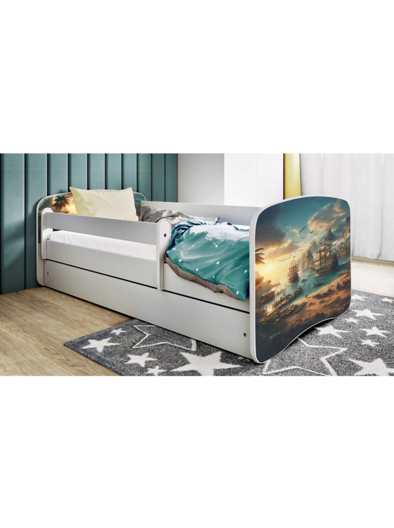 Lit pirate avec tiroir - couchage 140x70 cm Multicolore - Kiabi