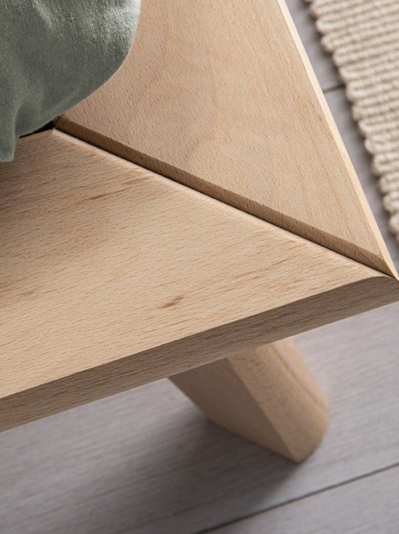 Lit plateforme en hêtre naturel  YUMI Bois naturel - Kiabi