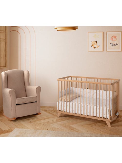 Lit pliant simona 120x60 bois - Kiabi