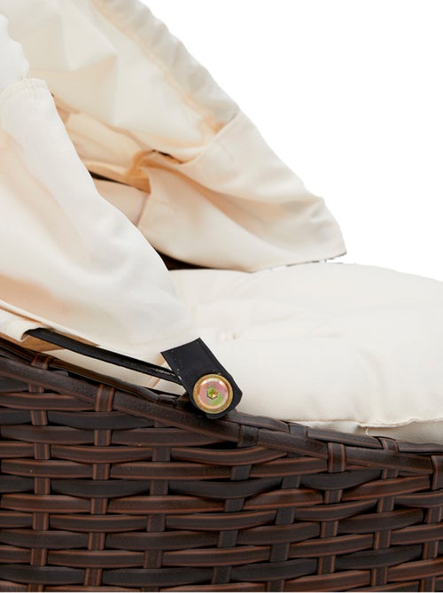 Lit pour animaux de compagnie pour chats et chiens, auvent en osier - Kiabi Lit pour animaux de compagnie pour chats et chiens, auvent en osier - Kiabi