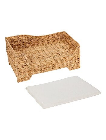 Lit pour animaux de compagnie pour chats et chiens en osier