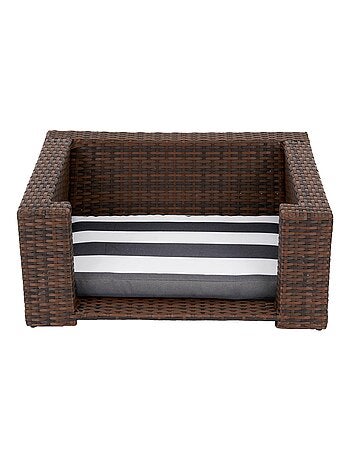 Lit pour animaux de compagnie pour chats et chiens Osier