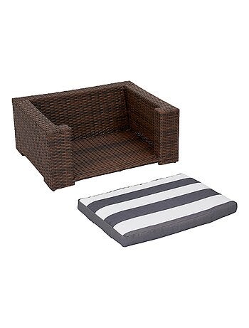 Lit pour animaux de compagnie pour chats et chiens Osier