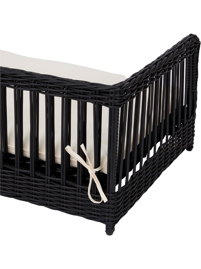 Lit pour animaux de compagnie pour chats et chiens Rotin Marron foncé - Kiabi