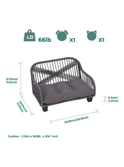 Lit pour animaux pour chat et chien chaise longue - Kiabi Lit pour animaux pour chat et chien chaise longue - Kiabi