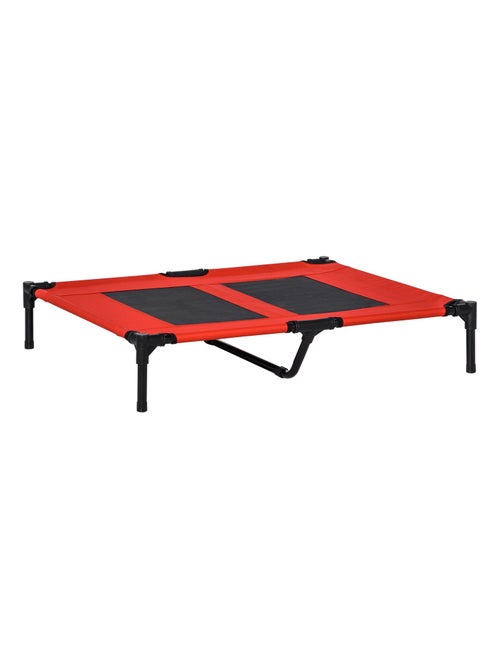 Lit pour chien chat 92L x 76l x 18H cm rouge noir - Kiabi