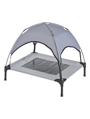 Lit pour chien chat sur pieds + parasol + sac de transport