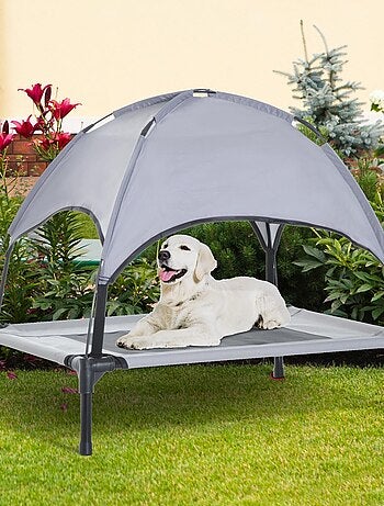Lit pour chien chat sur pieds + parasol + sac de transport