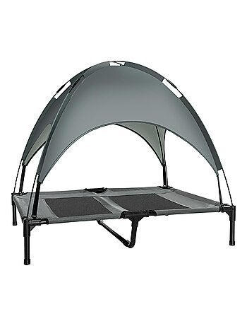 Lit pour chien chat sur pieds + parasol + sac de transport