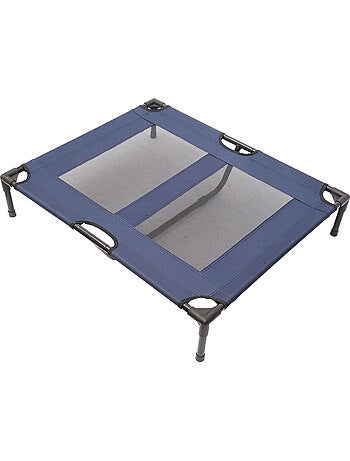 Lit pour chien chat xxl 92 x 76 x 18 cm bleu marine