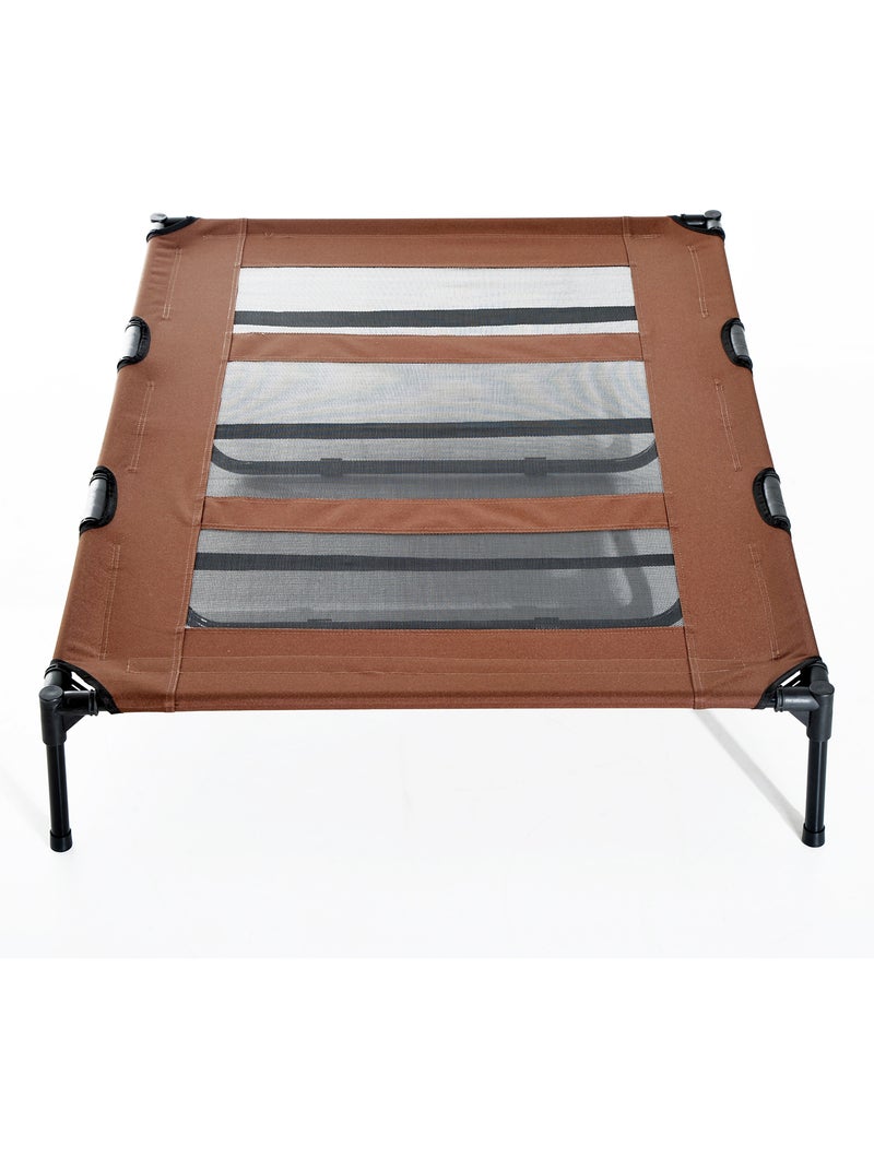 Lit pour chien chat XXL dim. 122L x 92l x 23H cm Marron - Kiabi