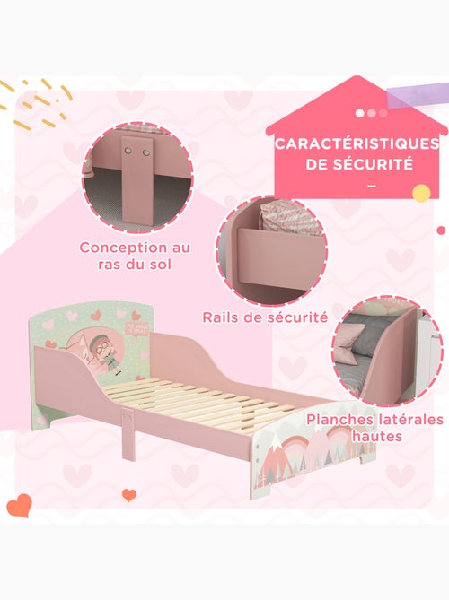 Lit pour enfant 3-6 ans design mountain adventure - sommier à lattes inclus - Kiabi Lit pour enfant 3-6 ans design mountain adventure - sommier à lattes inclus - Kiabi