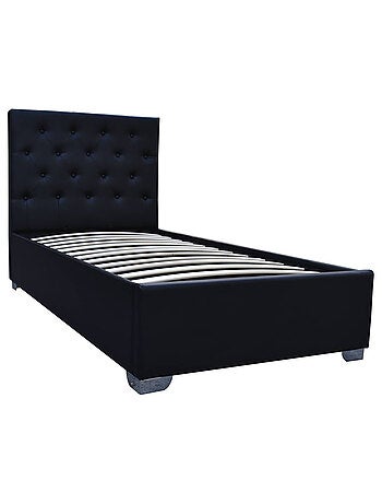 Lit simple avec coffre