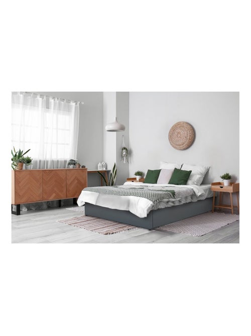 Lit simple en PVC avec coffre - Kiabi