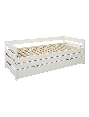 Lit sofa avec lits gigognes pin massif NINON