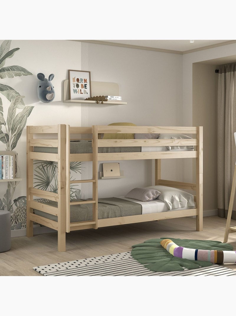 Lit superposé - Terre de Nuit Marron clair - Kiabi