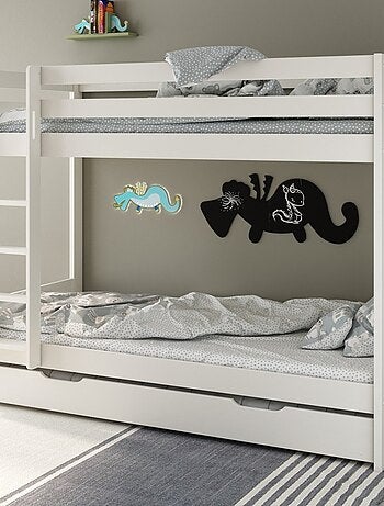 Lit superposé avec lit gigogne pin massif BASILE