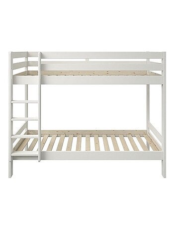 Lit superposé avec lit gigogne pin massif BASILE