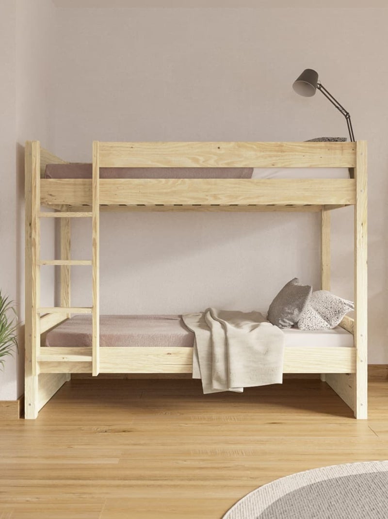 Lit superposé avec matelas Lucia - AKITEN RETAIL Marron - Kiabi