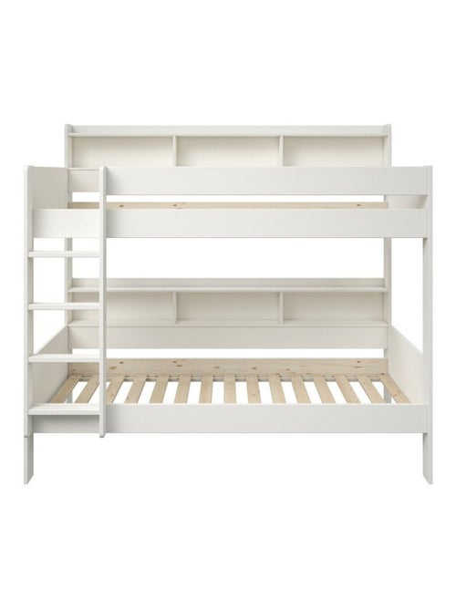 Lit superposé avec rangements pin massif  EDOUARD - Kiabi