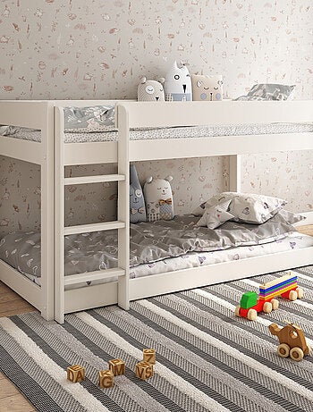 Lit superposé bas en pin massif ISIDORE