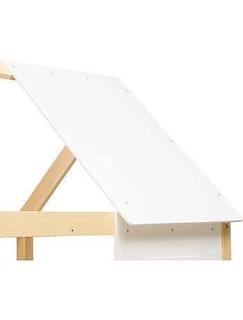 Lit superposé cabane pour enfant en pin boscoco