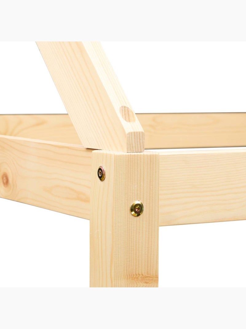 Lit superposé cabane pour enfant en pin boscoco Beige - Kiabi