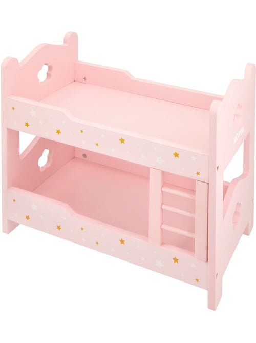 Lit superposé en bois pour poupée woomax - Kiabi