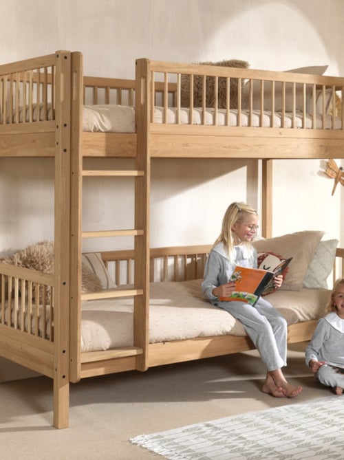Lit superposé en chêne massif  ROMANE - Kiabi