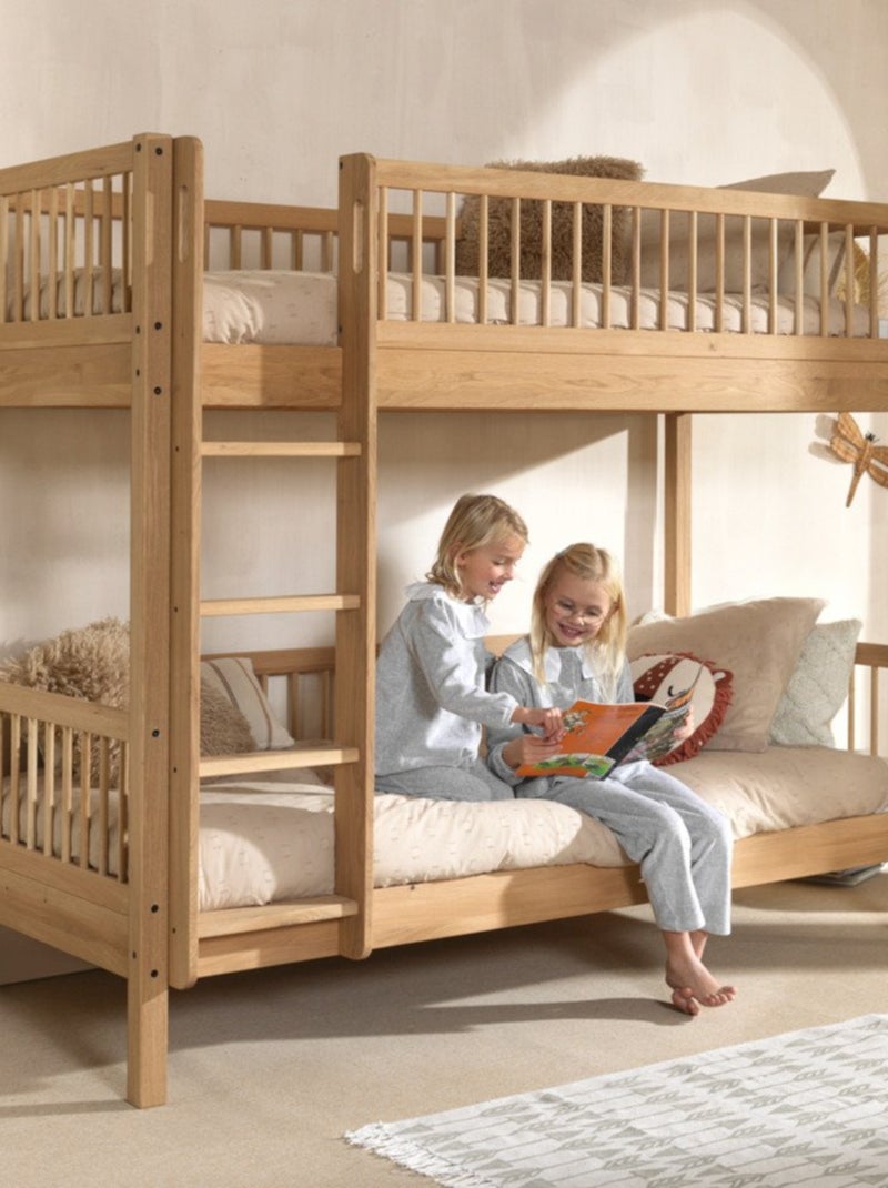 Lit superposé en chêne massif  ROMANE Bois naturel - Kiabi