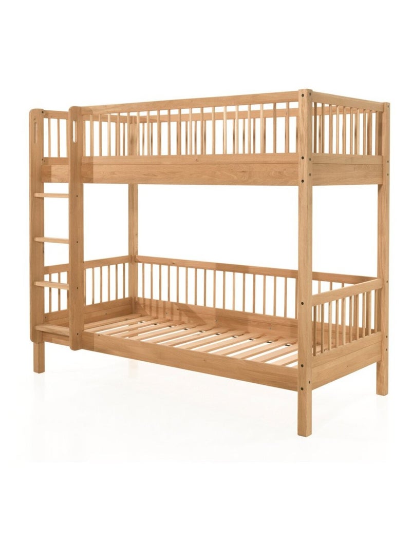 Lit superposé en chêne massif  ROMANE Bois naturel - Kiabi