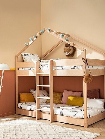 Lit superposé en hêtre GUSTAVE