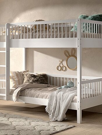 Lit superposé en hêtre massif AUBANE