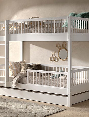 Lit superposé en hêtre massif AUBANE