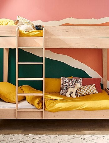 Lit superposé en hêtre naturel ARMAND