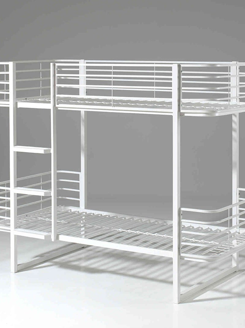Lit superposé en métal Blanc - Kiabi