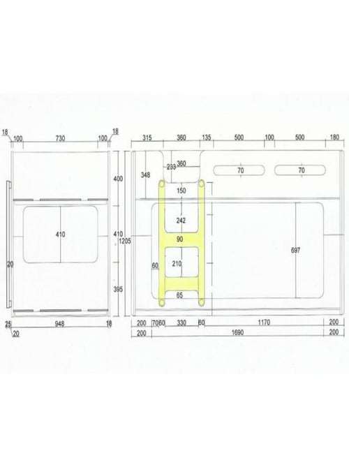 Lit superposé en pin massif - Kiabi