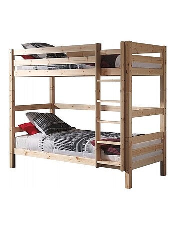 Lit superposé en pin massif naturel ARMANCE & FAUSTIN