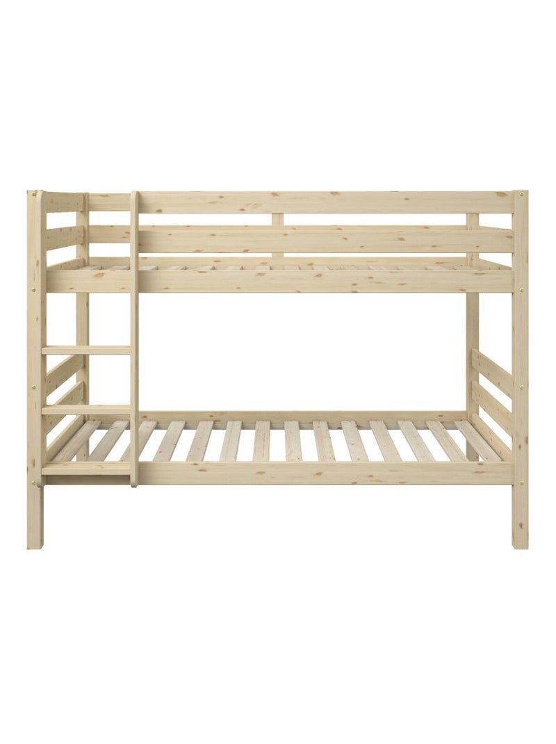 Lit superposé en pin massif naturel  ISIDORE Bois naturel - Kiabi