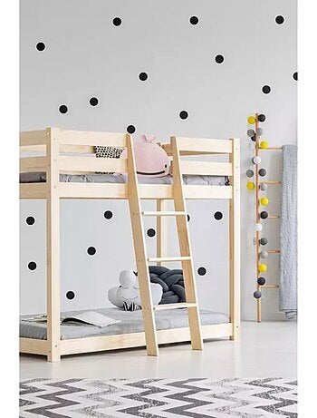 Lit superposé enfant clp mila 90×140 cm pin massif