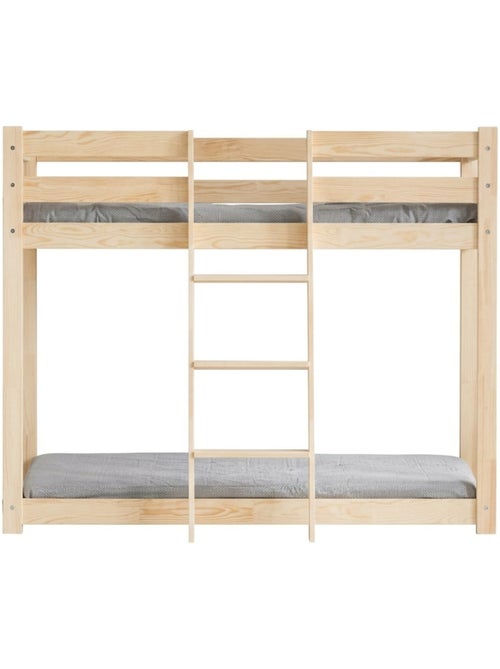 Lit superposé enfant clp mila 90×140 cm pin massif - Kiabi