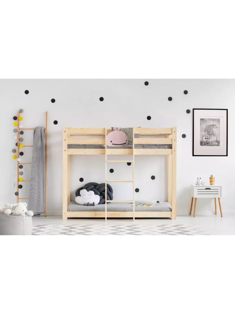 Lit superposé enfant clp mila 90×140 cm pin massif Beige - Kiabi