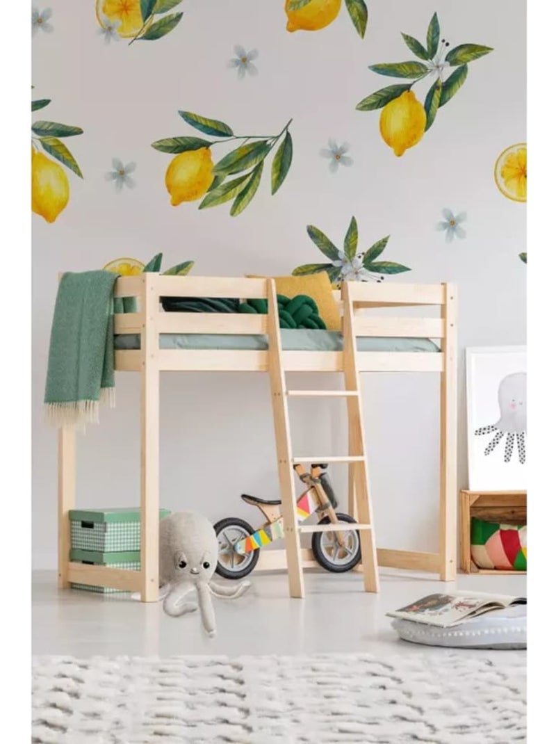 Lit superposé enfant clpa mila 80×160 cm pin massif Marron - Kiabi